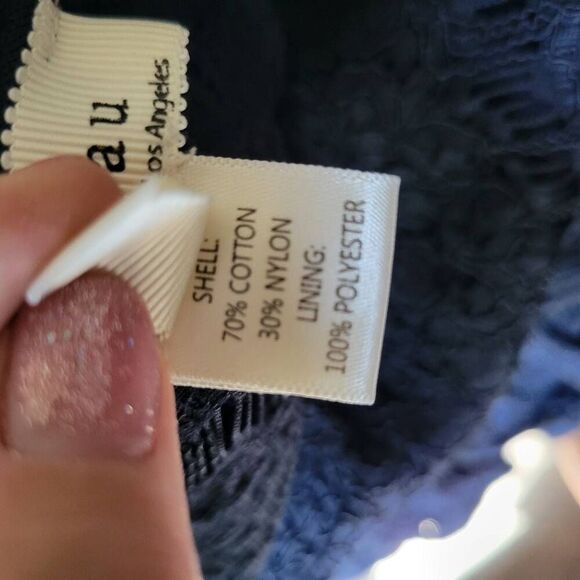 Monteau Blue Lacey Short Feminine Dress - Picture 7 of 8